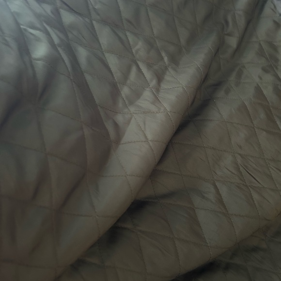 unisex camel cotton brown suede collar barn jacket quilted lining medium - Picture 6 of 7